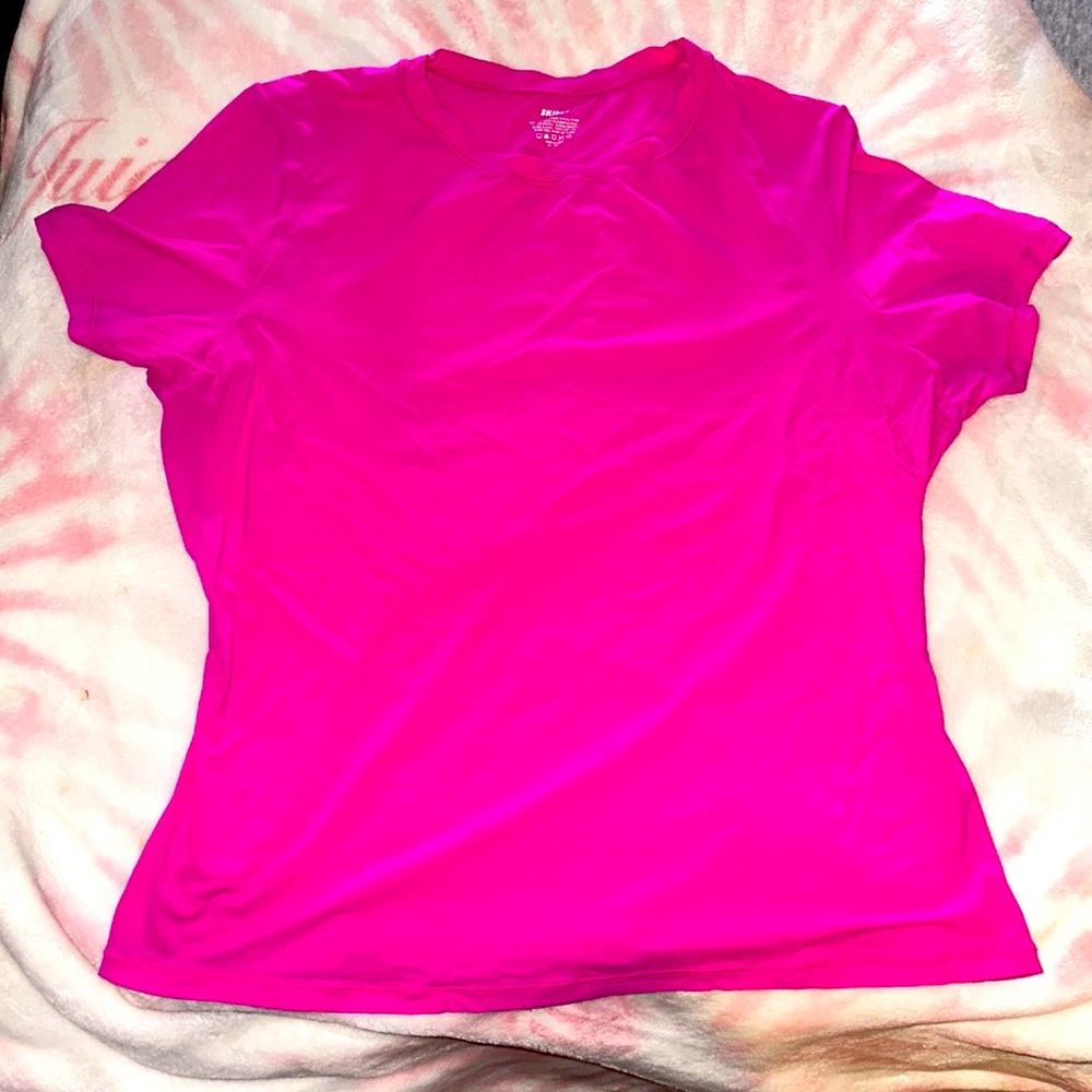 SKIMS FITS EVERYBODY PINK T SHIRT SZ XL